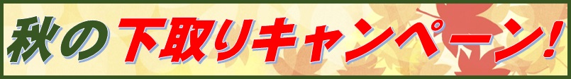 画像: 秋だ!下取りだ!【秋の下取りキャンペーン】開催!!