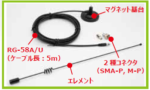 画像3: ◇【新品/即納】コメット　MA-721　144/430MHz マグネット基台付アンテナセット (全長 0.49m)　コネクター交換式